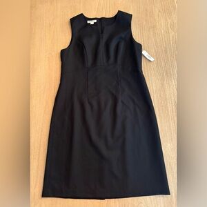 Pendleton Black Wool Classic Knee-Length Sheath Dress 14 Made in USA NWT